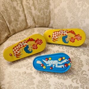 Art Deco Wood Handle Noise Makers